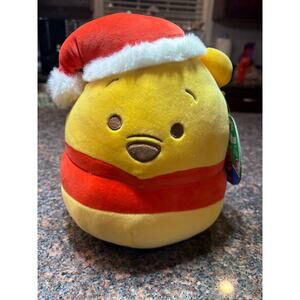Disney Winnie The Pooh Christmas Squishmallow NWT